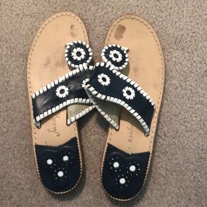 Navy and white Jack Rogers